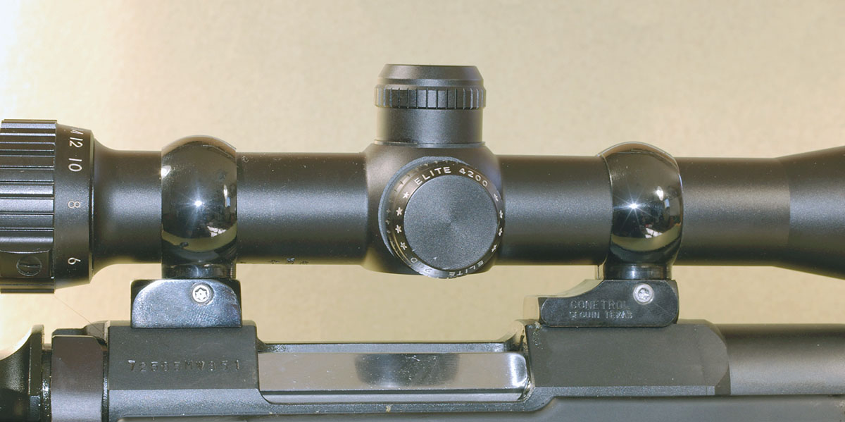 The Browning A-Bolt Varmint Stalker with a Bushnell 4-16x scope in Conetrol bases and rings was used to develop test loads.