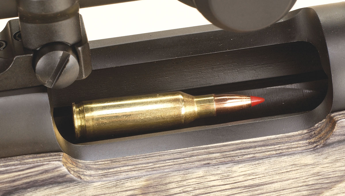 For deliberate shooting, the rifle is single shot. The action is designed  for small cartridges, and the feeding is flawless.