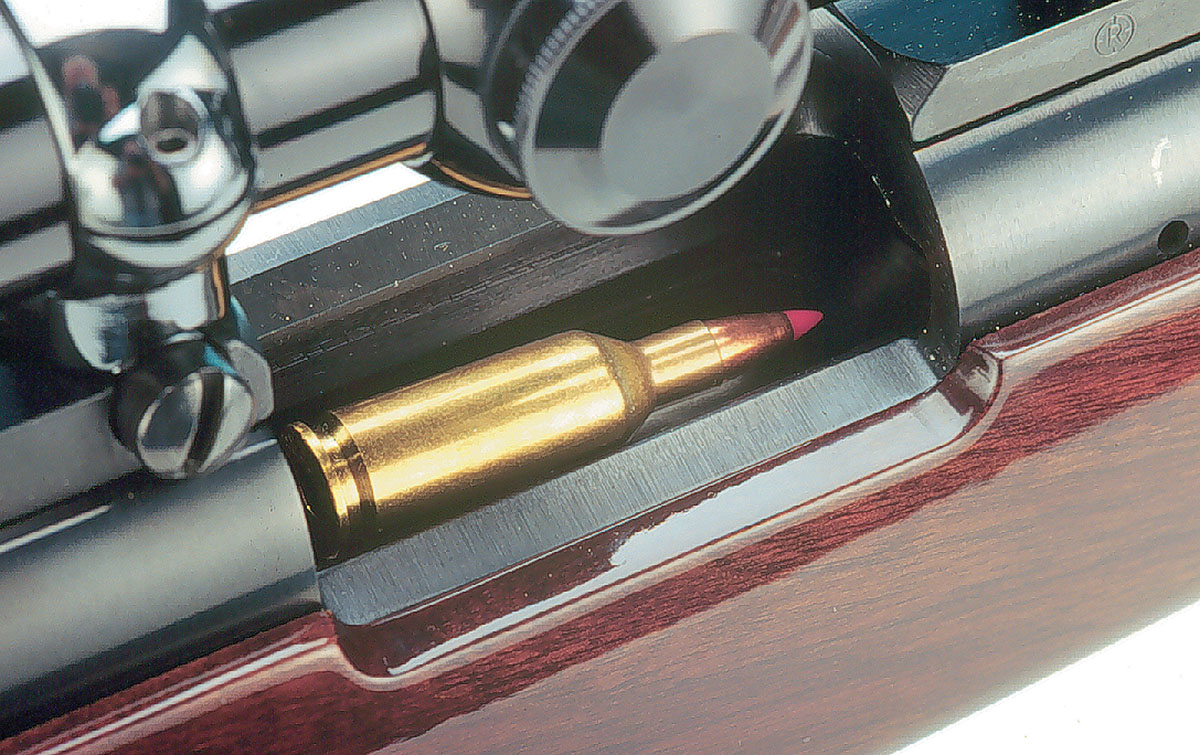 Although the .22 BR is a very short cartridge, it did feed perfectly in the short-action Model 700, albeit single-shot style.