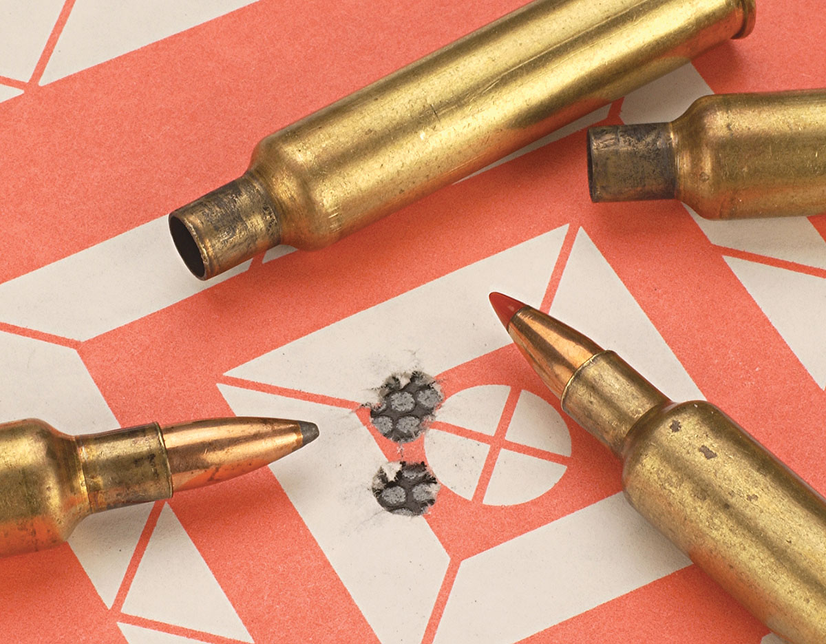 Hornady and Sierra bullets produced groups that came in around 1⁄2 inch, perfect for varmint shooting.