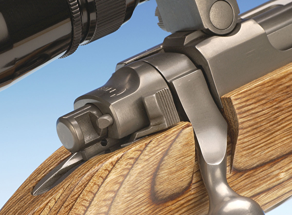 The Ruger Model 77 MKII action features a three-position safety.