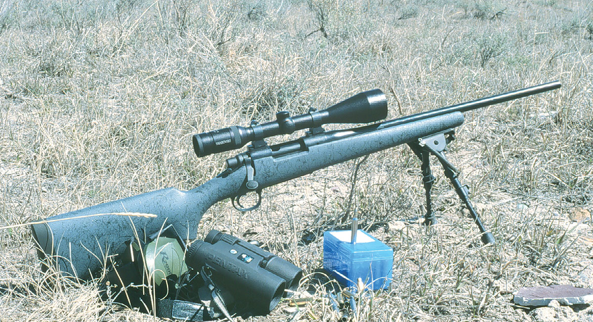This Remington Model 700 223 Remington, worked over by Sisk Gunsmithing, makes a great gopher  rifle with cast bullets.