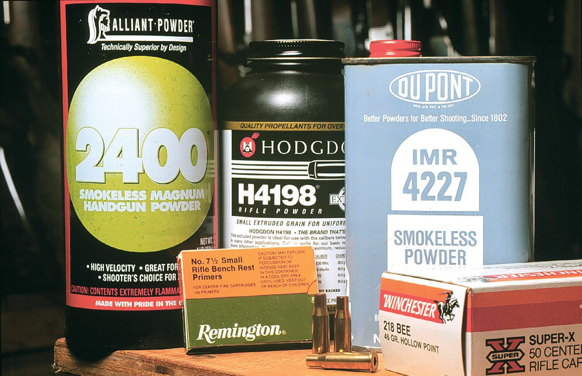 Powders in the fast to medium category suit the 218 Mashburn Bee.