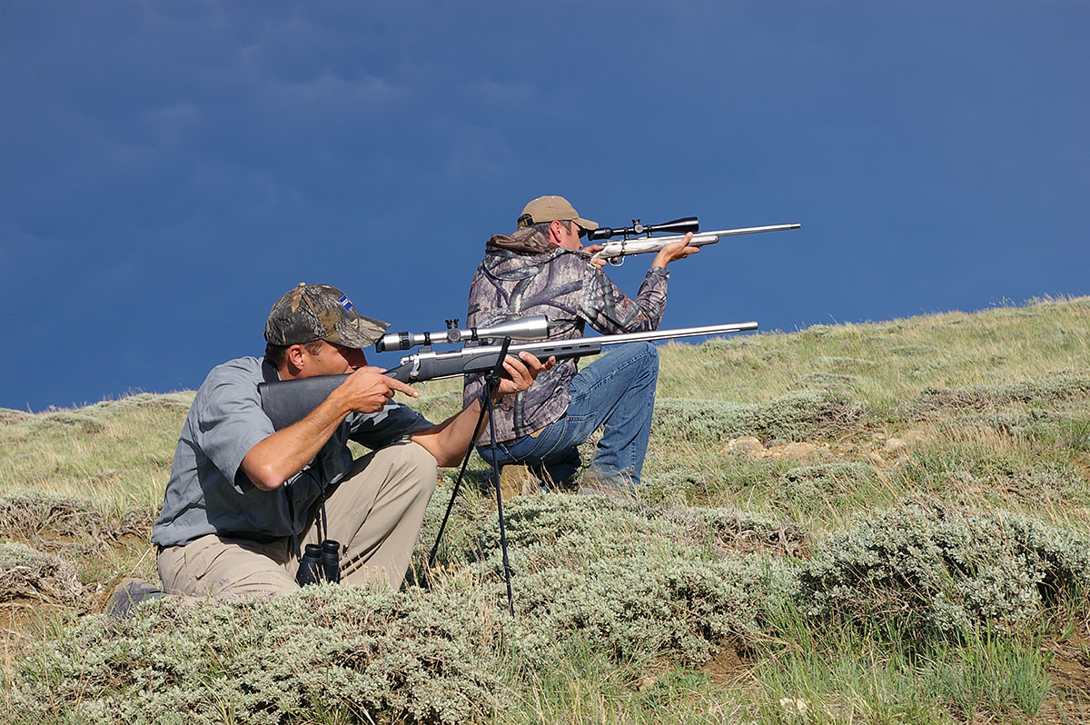Even with a reticle containing windage and elevation correction marks, there is still plenty of skill required to hit a varmint in the field.