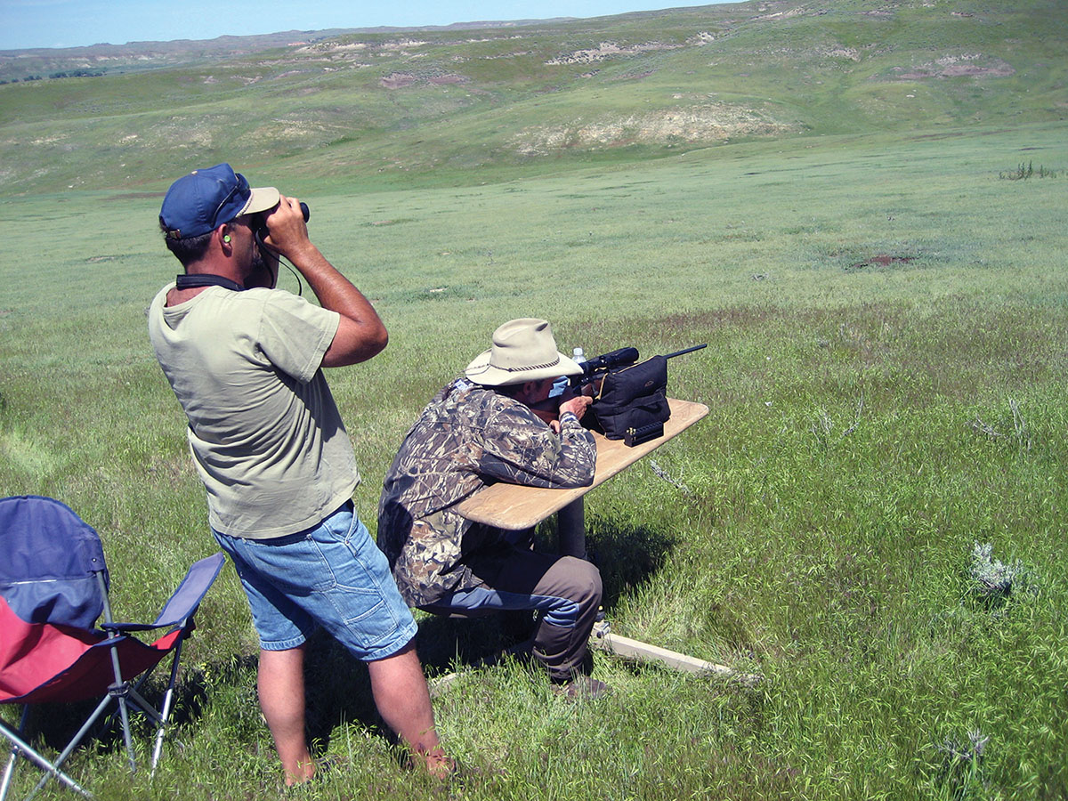 Aiming high to compensate for bullet drop will get you close to hitting a varmint. Using a reticle’s hold-over points puts a bullet right on.