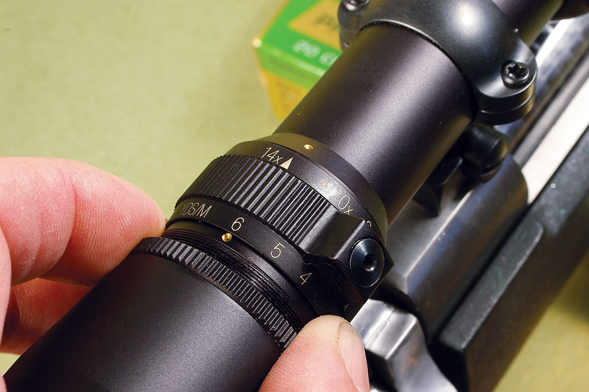 A scope with its reticle in the second focal plane requires setting it to a specific magnification for its reticle to compensate for bullet drop.