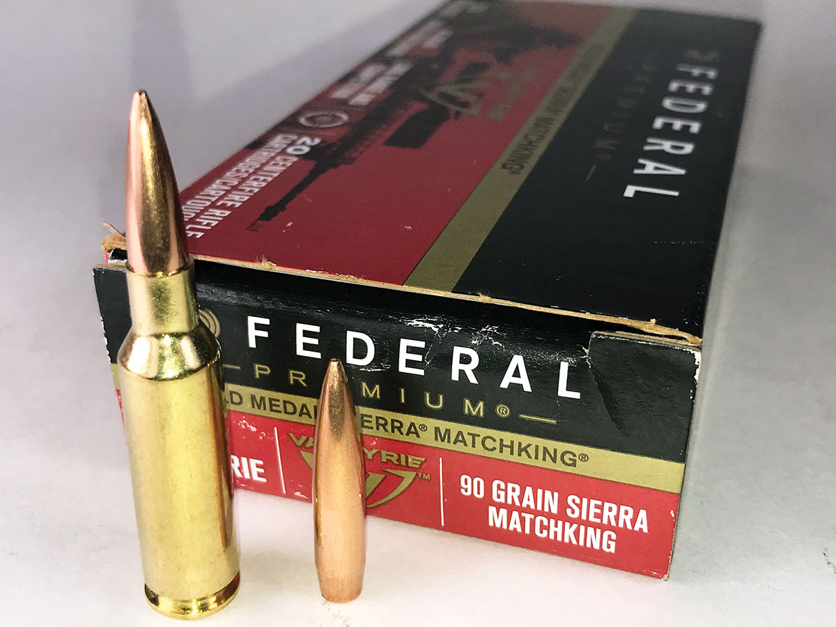 Sierra 90-grain MatchKing bullets are slender and long, and they require a 1:7 rifling twist to stabilize.