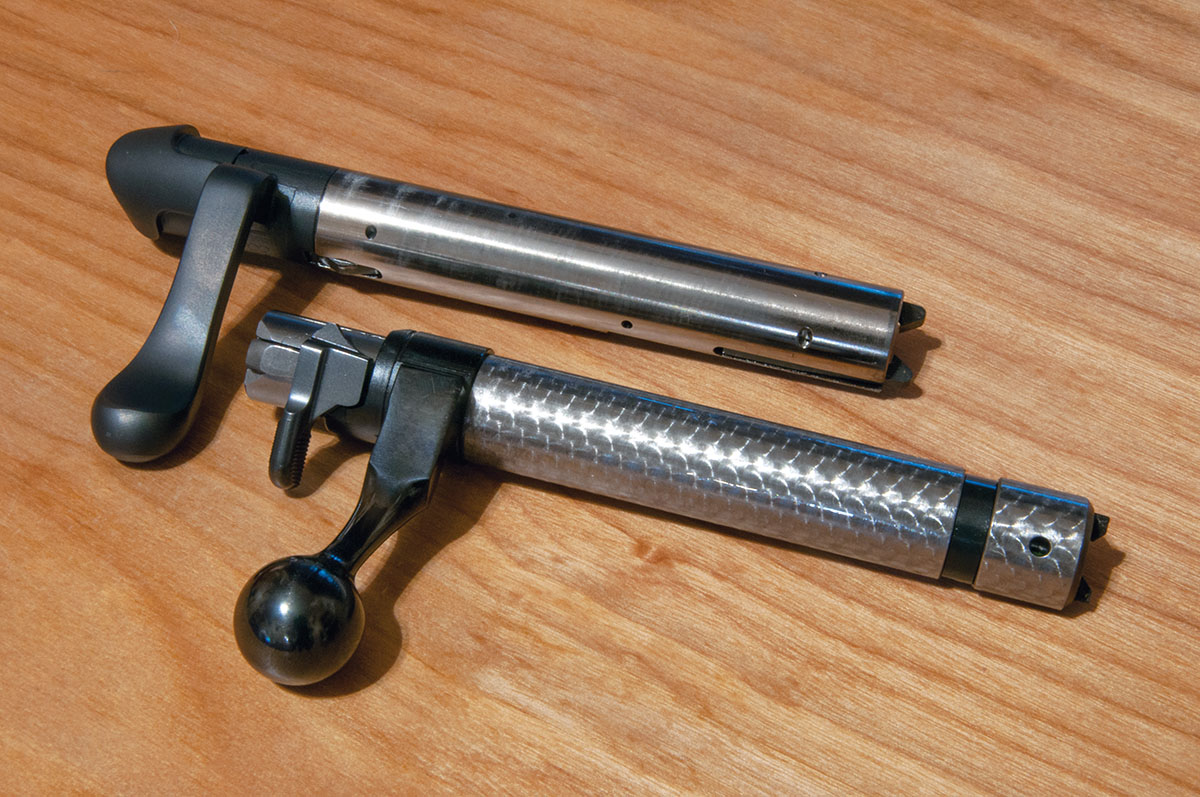 A butterknife bolt handle identifies the Zephyr II’s European styling. The 452’s bolt is jeweled and slides smoothly through the receiver.