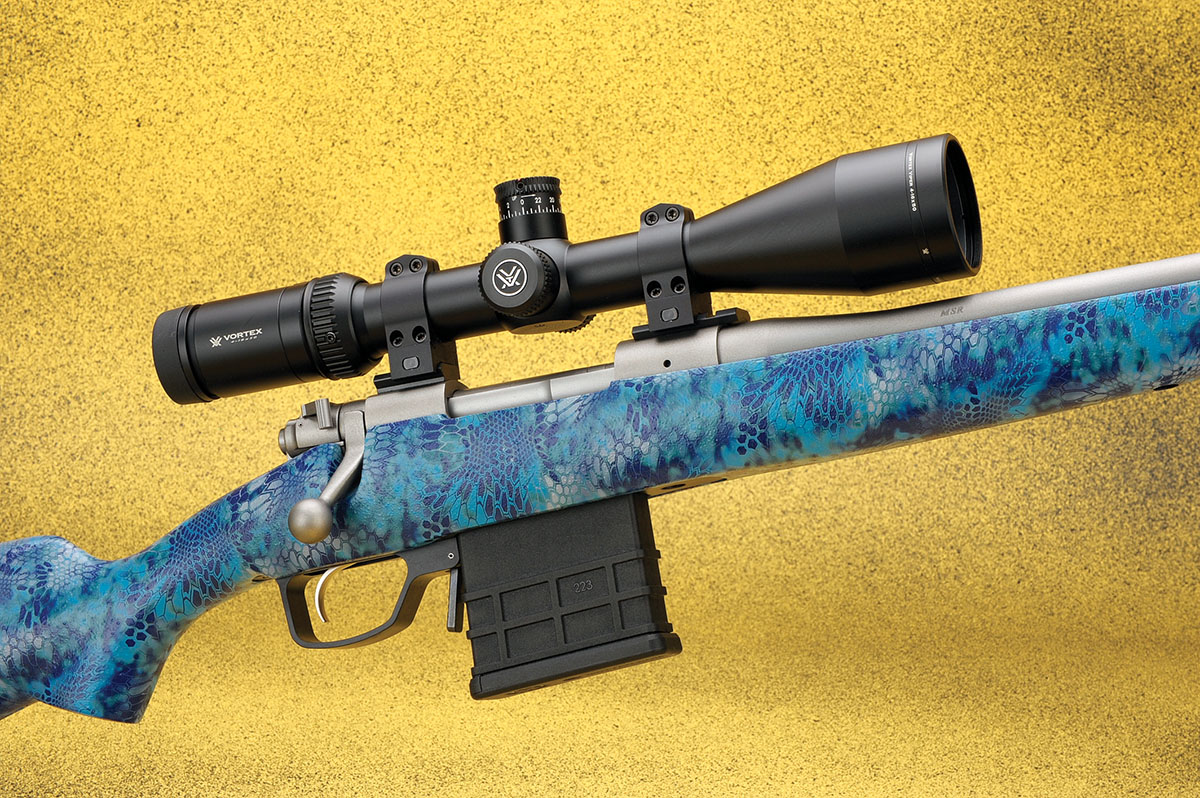 The rifle is profiled in the traditional classic pattern and was range-tested using a Vortex Viper 4-16x 50mm scope.