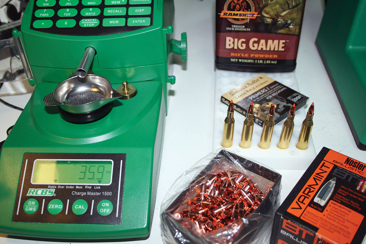 One of the most accurate combinations included Nosler’s 60-grain Ballistic Tip Varmint bullet combined with 35.9 grains of Big Game propellant and a Sellier & Bellot primer.