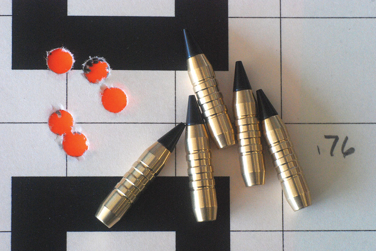 The best five-shot, 100-yard group measured .76 inch with Cutting Edge 65-grain Raptor bullets.