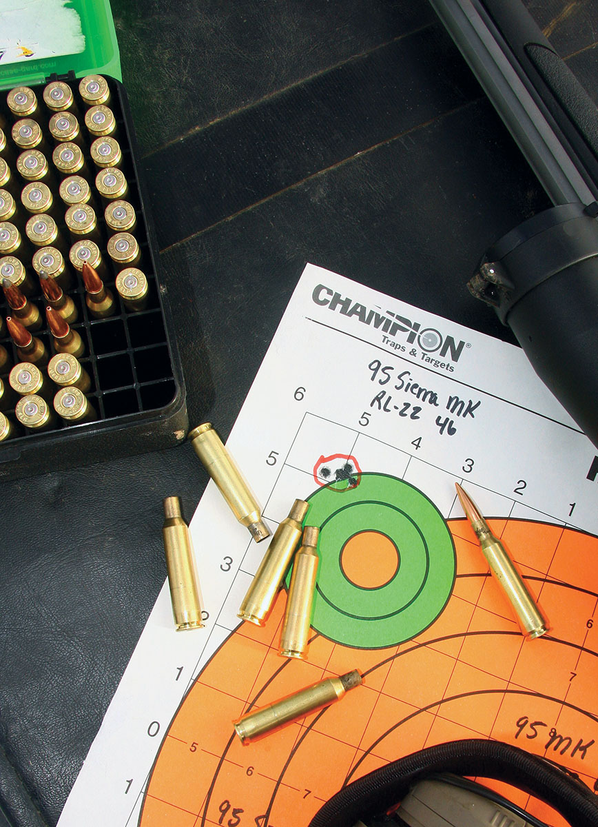 For the rockchuck shooting Patrick had in mind with a 6mm Remington, Sierra 95-grain MatchKing and Tipped MatchKing bullets might prove most useful – light enough for high velocities, and BCs high enough (.490 and .500, respectively) to buck wind.