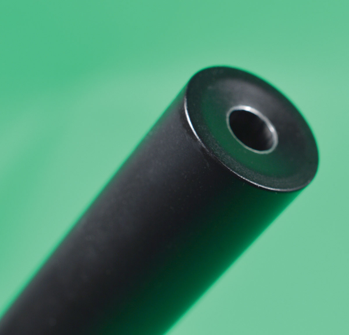 The Nosler M48 Heritage rifle’s barrel featured a target crown.