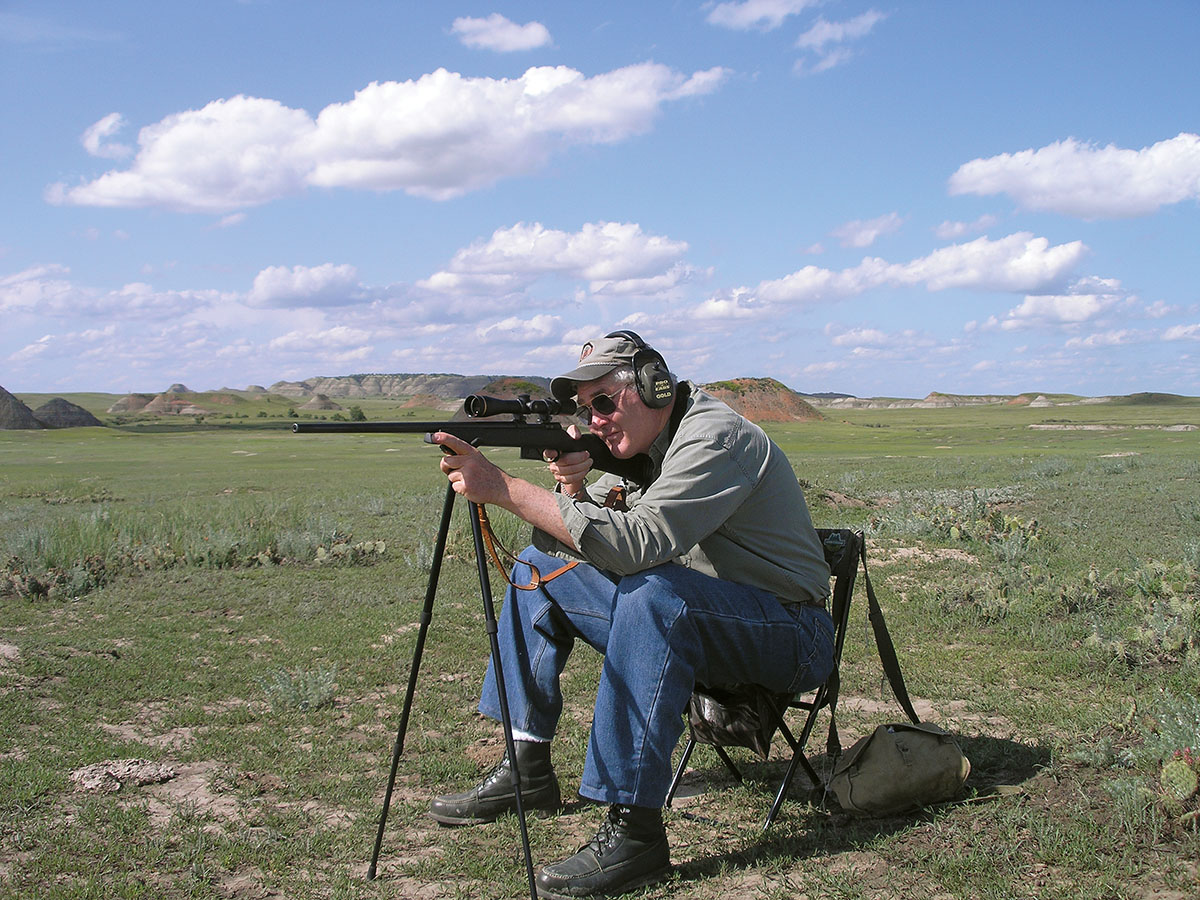 Roy is shooting off sticks from the edge of a North Dakota prairie-dog town with a CZ 527 204 Ruger topped with a Leupold VX-III 4.5-14x 40mm scope.