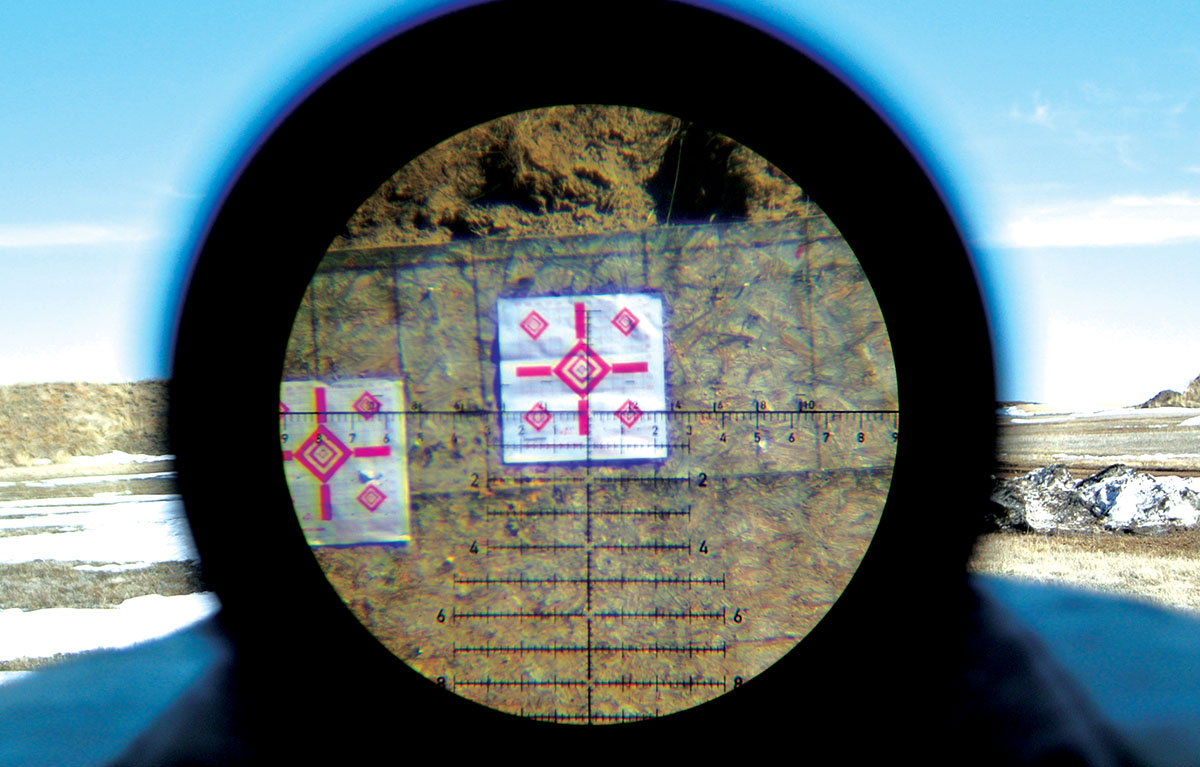 This Burris’s FTX II 4-20x 50mm scope uses a Horus 591 reticle for range estimation and hold-off calculations. After a few trips to prairie dog towns, it became a true asset in the field.