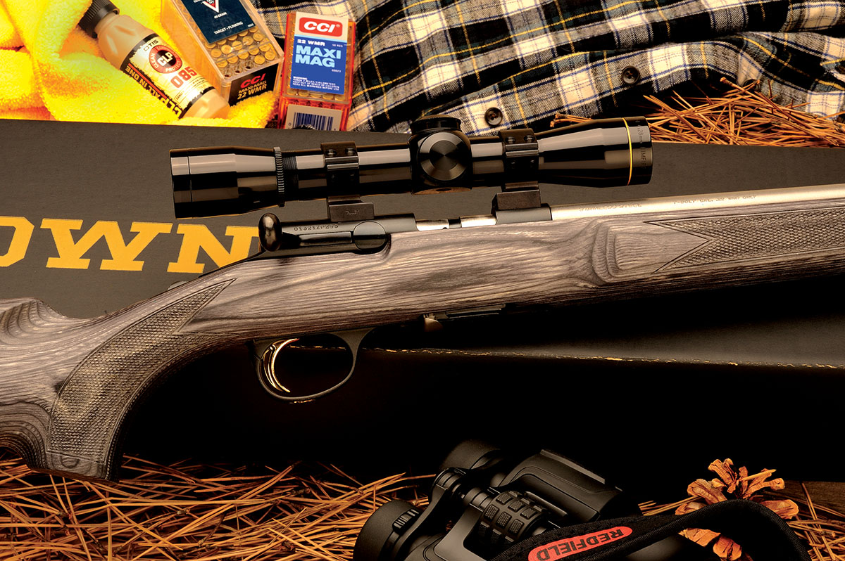The T-Bolt was tested with a Leupold 4x Rimfire scope mounted in Browning rings.