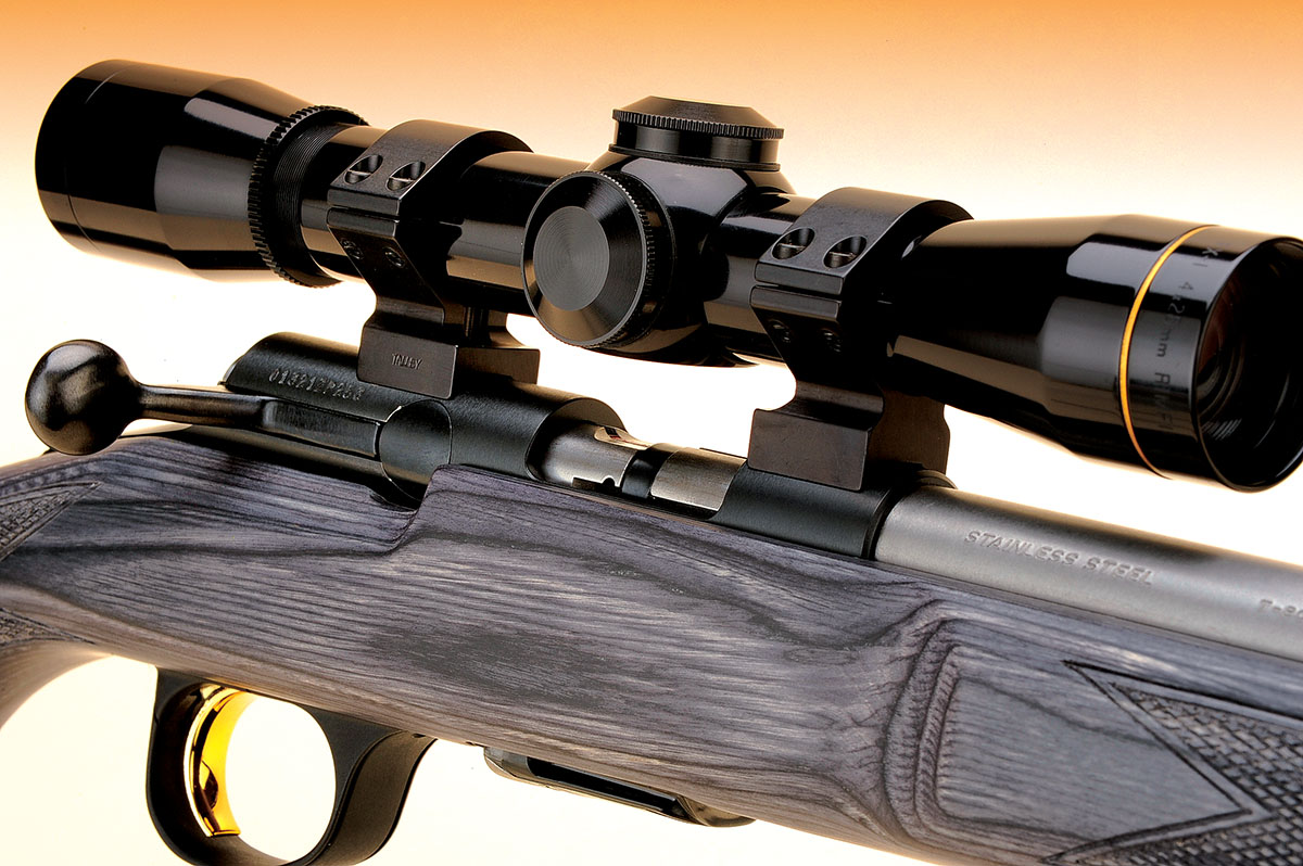 A Browning ring/base combination fits the receiver perfectly.