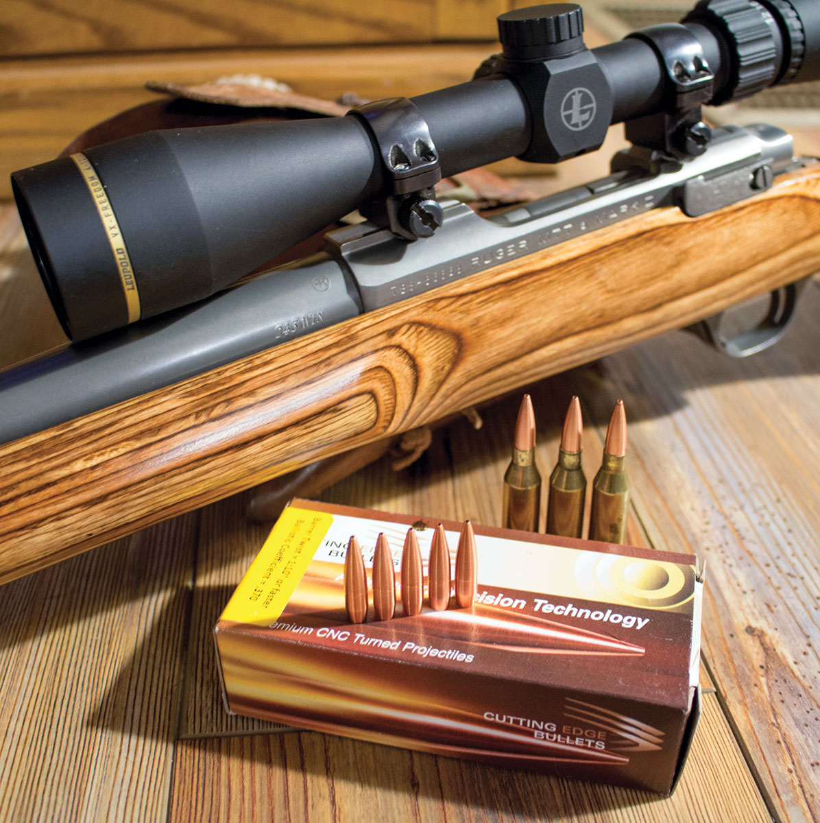 Cutting Edge 77-grain MTH bullets should work well for distant coyotes and foxes.