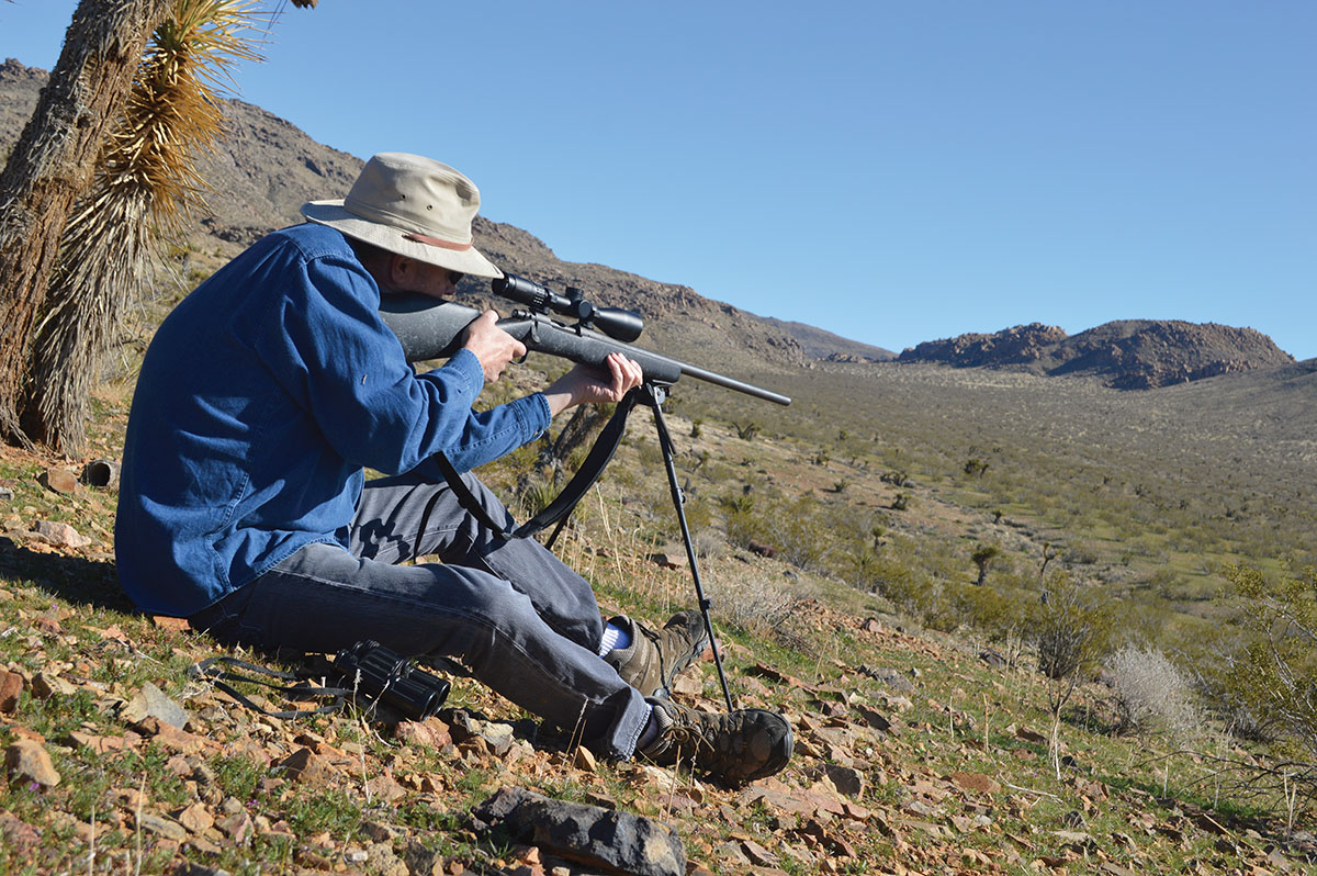 The 25-06 Remington is ideal for long-range varmint hunting in big country. The test rifle was a Remington Model 700 Long Range with a Burris Veracity 3-15x 50mm scope. A Harris Engineering Series S 25C bipod helped support the heavy rifle.