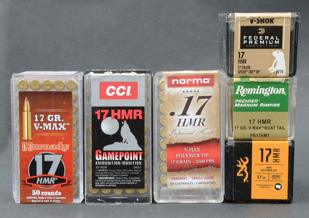 Hornady’s introductory 17 HMR load in 2002 pushed a 17-grain V-MAX bullet along at 2,550 fps. Now offered by Hornady and other companies, the load continues to be the bestseller, although bullet weight options now range from 15.5 to 20 grains.
