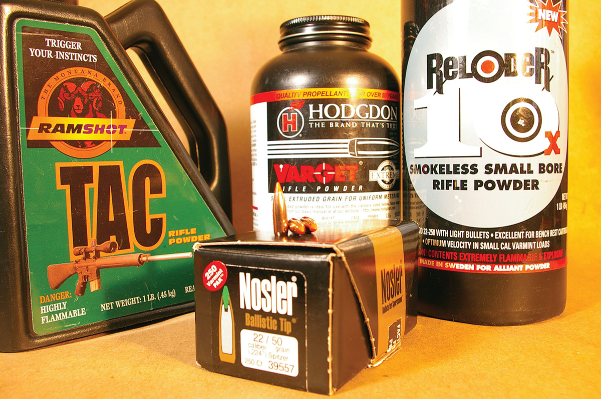 Varget’s relative burn rate is somewhat faster than Ramshot TAC and Alliant Reloder 10x.