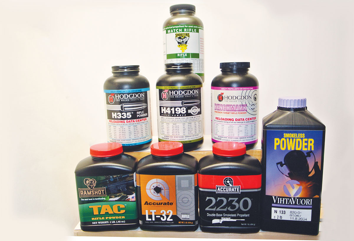 These eight powders all worked well in the .20 Practical. The standouts in terms of accuracy and velocity were Vihtavuori N-133, Hodgdon H-335 and Accurate 2230.