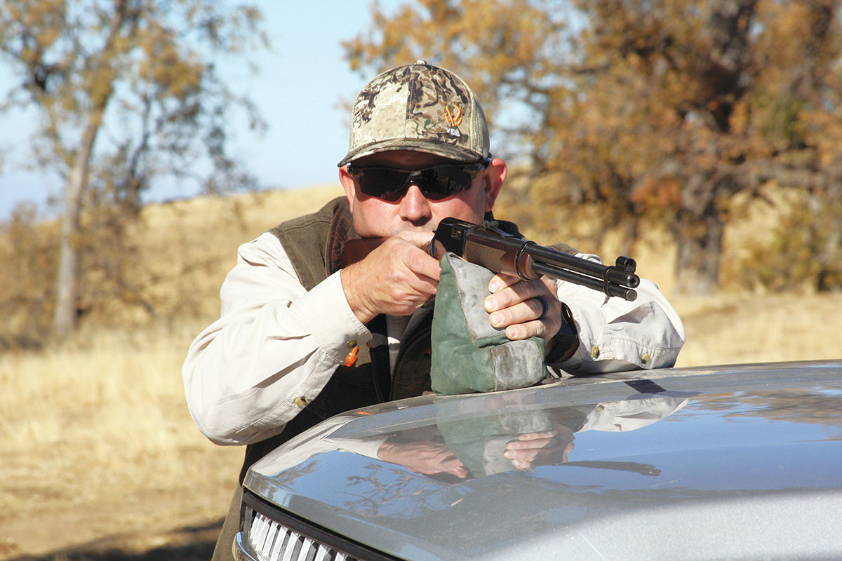 Bring your own sandbag and occasionally you can use your truck as a benchrest.