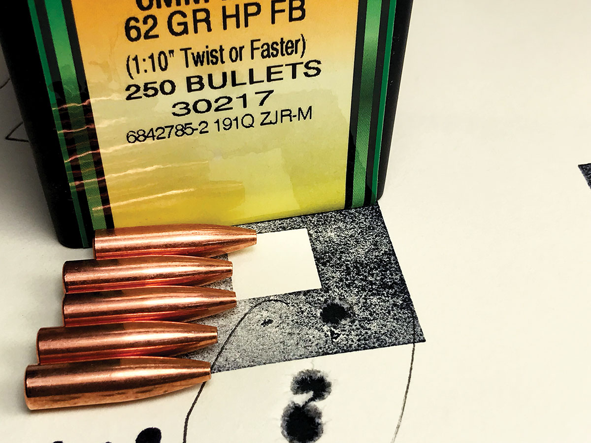 The Barnes 62-grain Varmint Grenade, fired at over 3,500 fps, makes the .243 Winchester one of the best cartridges for long-range varmint hunting.
