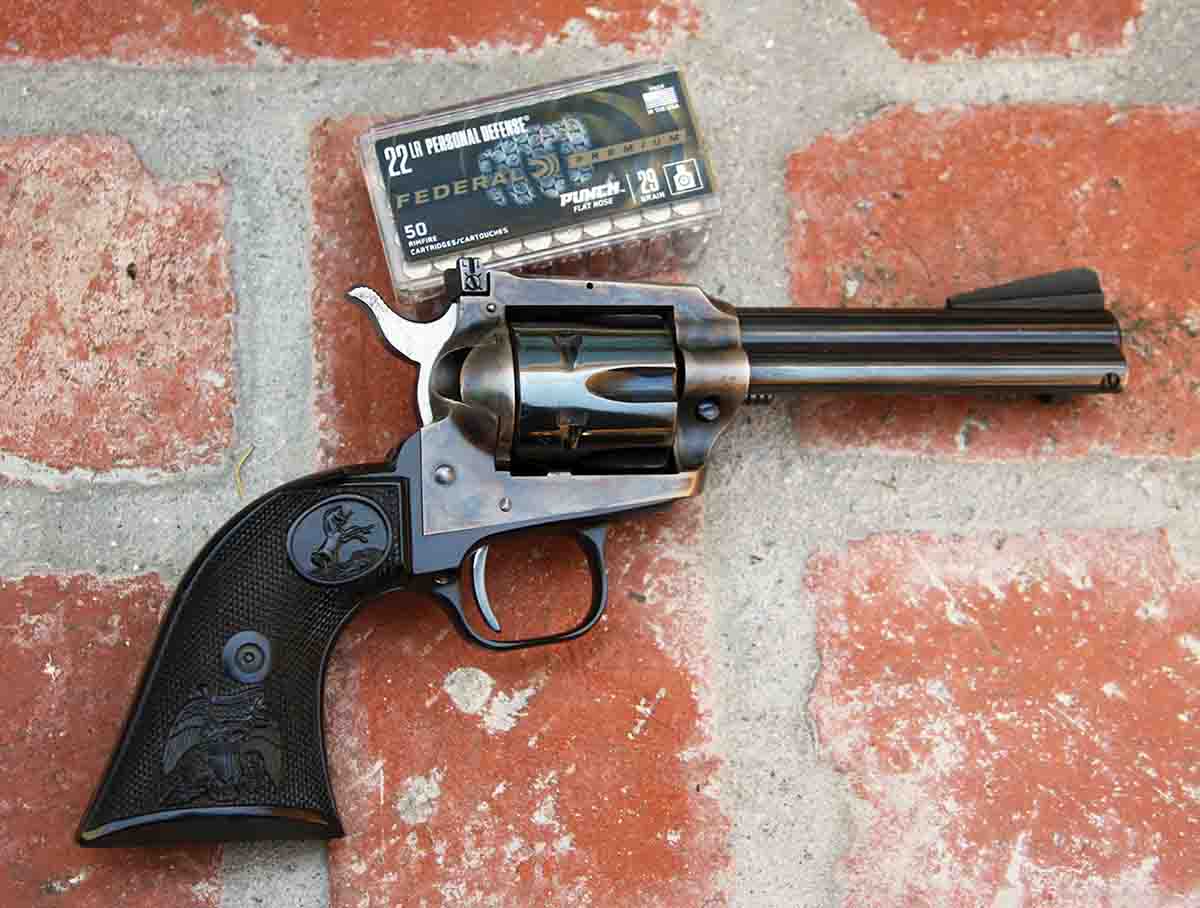 The shorter New Frontier is the most comfortable (and most concealable carry) gun in the Colt family. CCI has developed its Punch 22 LR load just in case a two-legged predator thinks you’re prey.