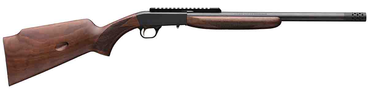 With a production history that spans 108 years, Browning Arms Company continues to refine the SA-22 for the demands of today’s varmint hunter with the addition of a non-takedown barrel to receiver interface, a high-comb stock for consistent cheek weld with optics and a 16¼-inch bull barrel threaded for a suppressor.