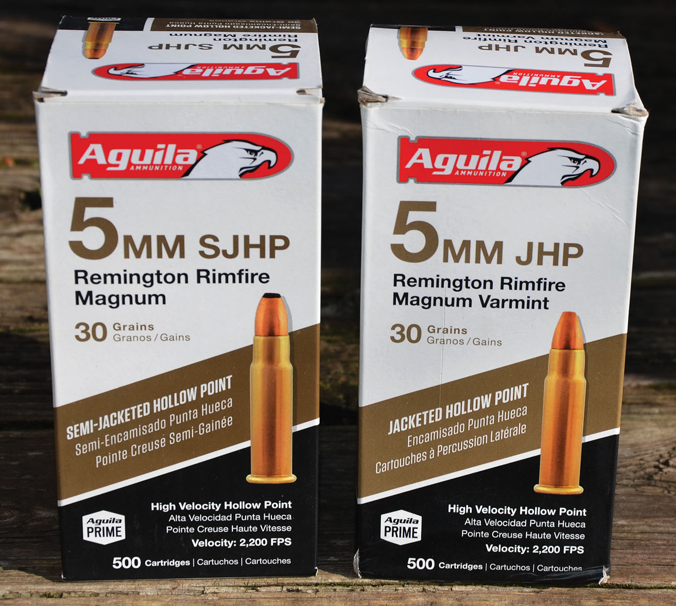 Aguila introduced the second run of Remington 5mm Magnum ammunition loaded with 30-grain JHP and 30-grain SJHP bullets in 2019. Both loads are still being produced.