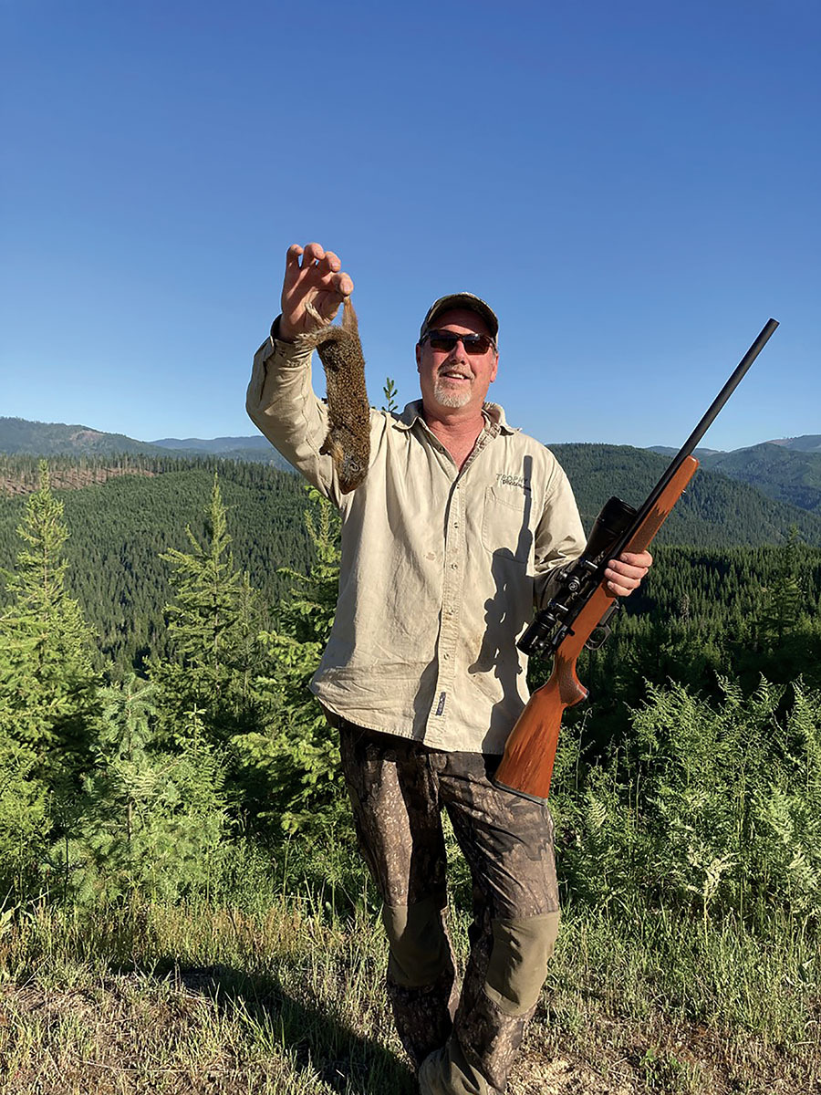 Patrick found the .22 TCM ideal for Idaho clear-cut ground squirrels, easily reaching out to 150 yards accurately with tailored handloads.