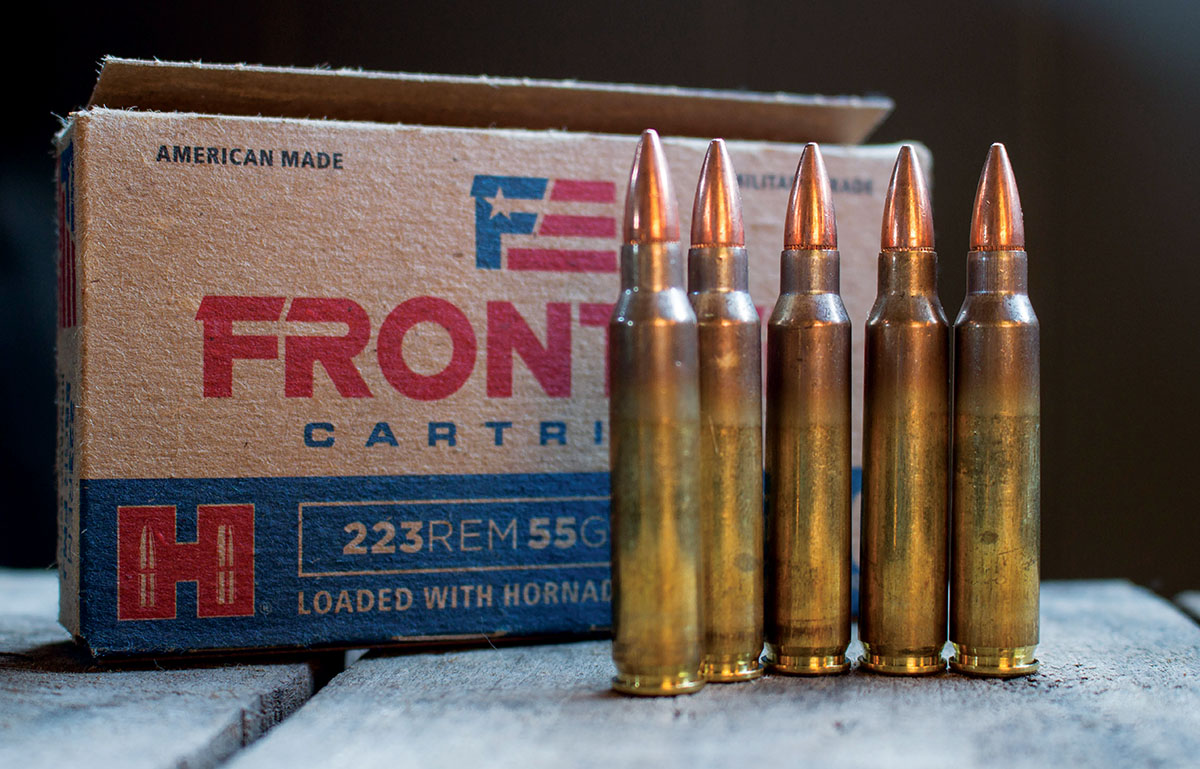 Affordable FMJ bullets include Hornady’s Frontier line.