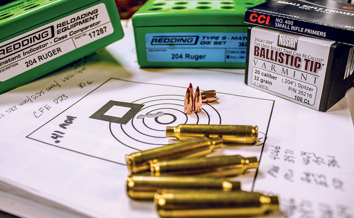 The Nosler 32-grain Ballistic Tip Varmint is a great performer in the .204 Ruger.