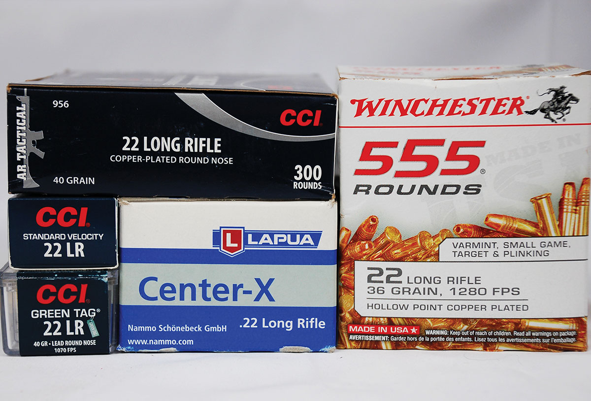 Five different types of ammunition were used to evaluate the Wildcat’s reliability and accuracy potential.