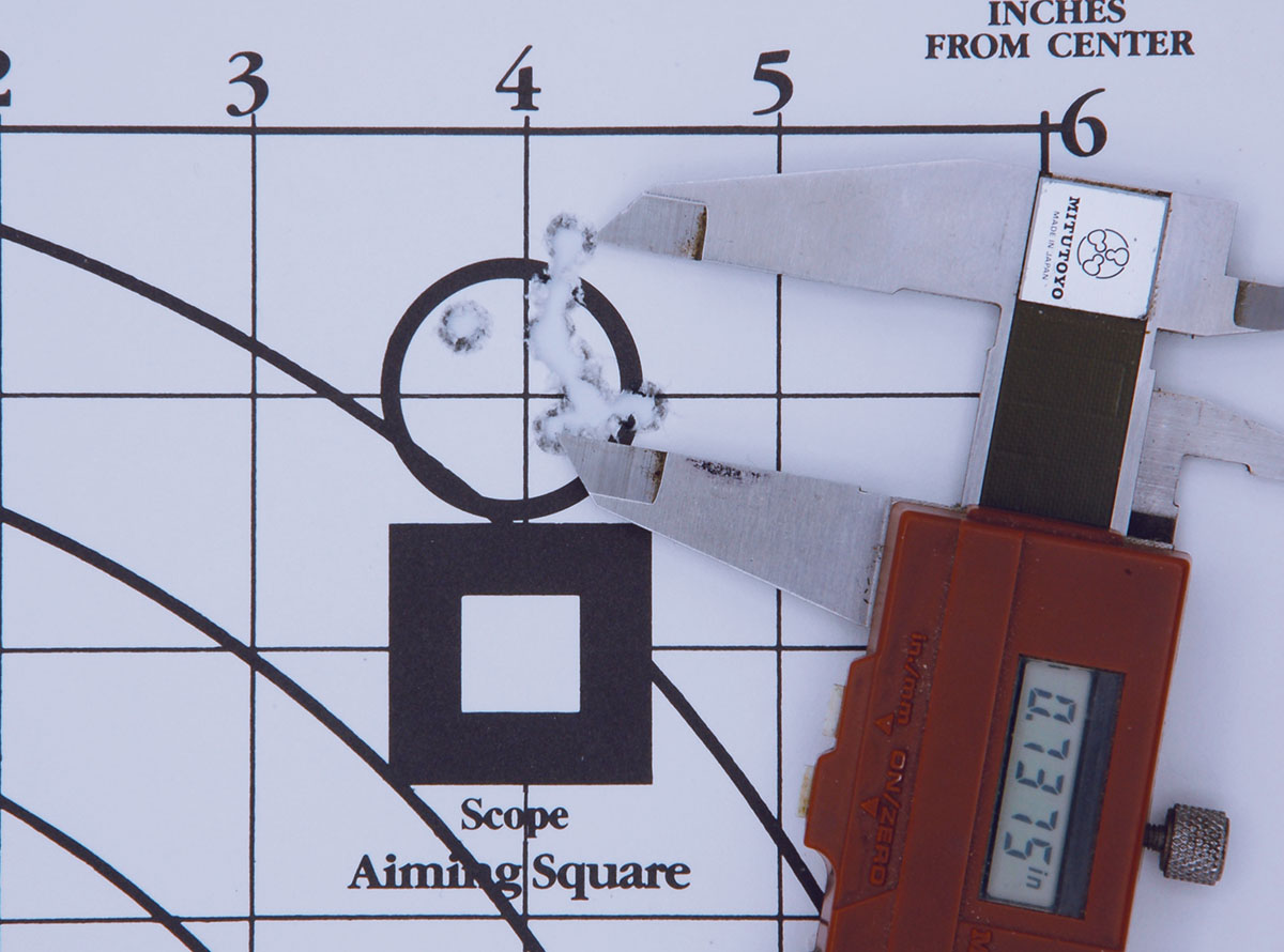 The best of the best five, 10-shot groups, .737-inch, were shot with CCI AR Tactical .22 LR loads.