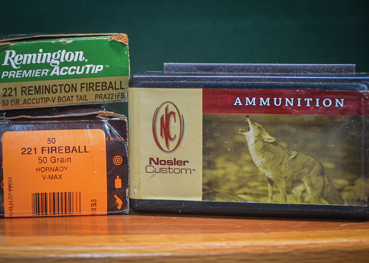 While Remington and HMS load 221 Fireball ammunition, Nosler is the most likely to be available and ready to ship.