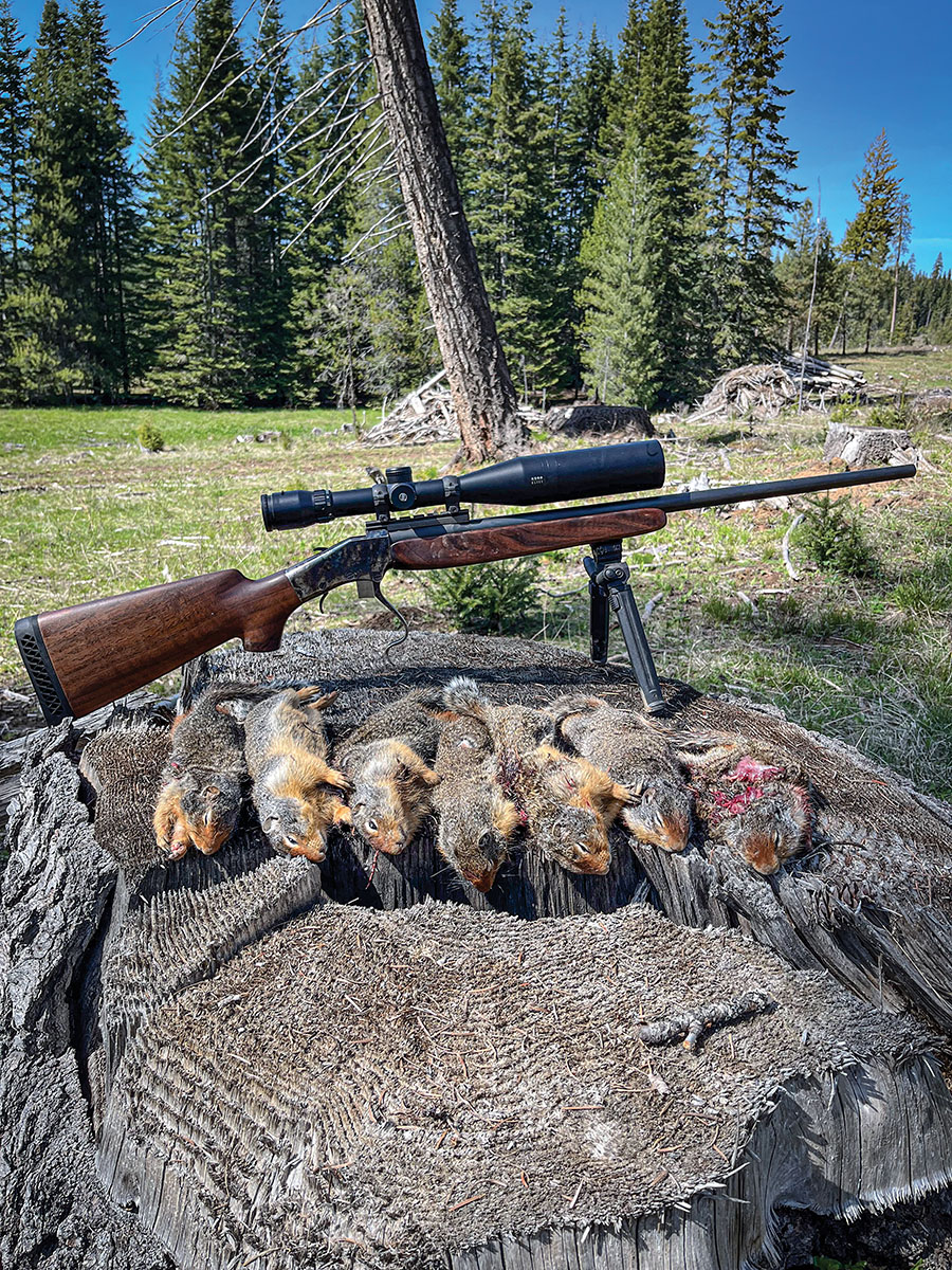 The test rifle was a Falling Block Works single-shot with a fairly heavy 26-inch barrel. The action was investment cast from 4140 steel, heat-treated to Rc35-40 and then case hardened. It was topped with a Bushnell Elite 6500 4.5-30x 50mm scope.