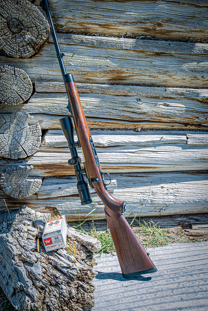 Lipsey’s exclusive Ruger 77/22 African in 22 Hornet is a sleek woodsman’s varmint rifle. Photo by Lacey Polacek