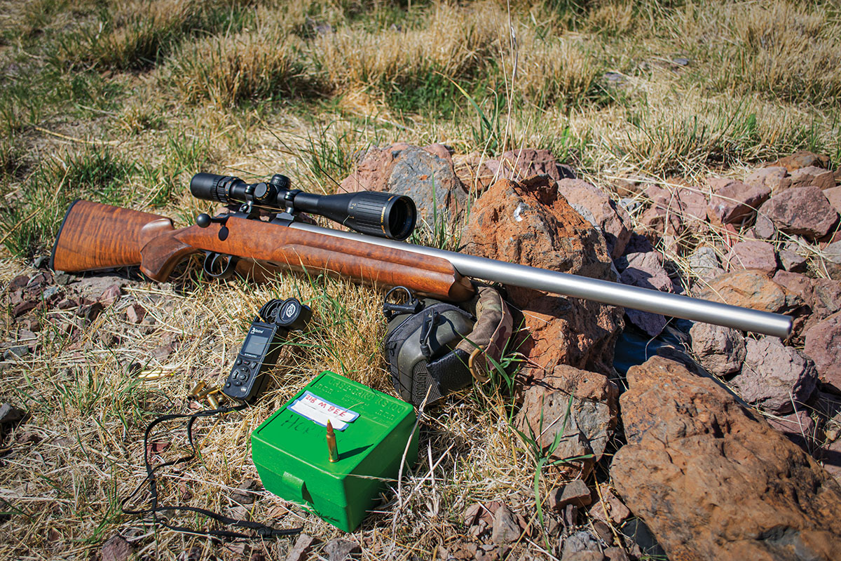 The stock on the Cooper Model 38 is an exceptional AAA Walnut with beautiful grain and characteristics. When sunning itself like a Rockchuck, the stock reflects some gorgeous details of the wood.