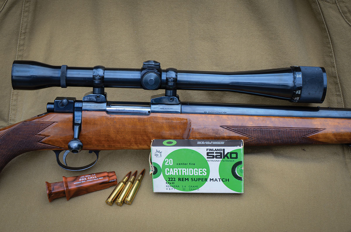While the classic 222 Remington for which this 1950s vintage Sako L46 is chambered has been dropping varmints for three-quarters of a century, it is still one of the most useful varmint cartridges ever developed. Factory ammunition is still available and Starline offers unprimed cases of excellent quality.
