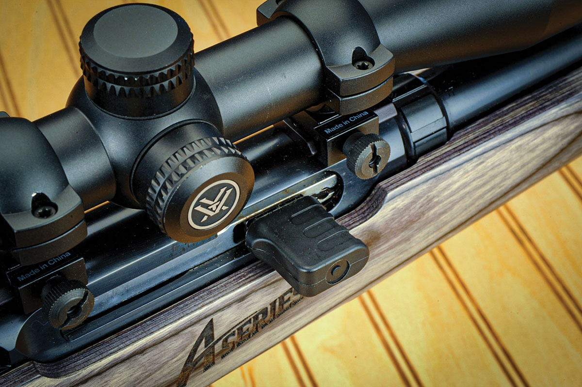 The magazine capacity is a full 10 rounds, and if you want to load the chamber before you load the magazine, you have 11 rounds ready to go. The magazine sits flush with the stock, is easy to load, rotates for feeding and is flawless in operation with the ammunition the author used in the testing.